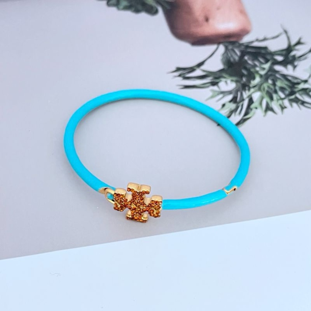 Tory Burch Gold and Turquoise Bracelet
